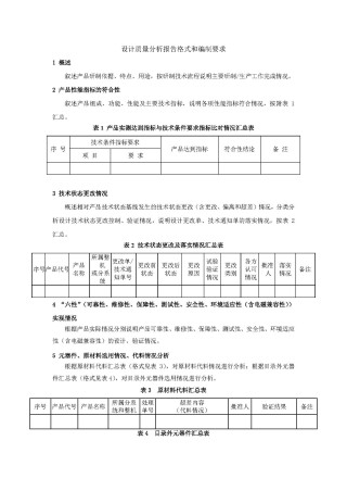 <span style='color:#f50519'>设计质量分析报告格式和编制要求（模板）</span>